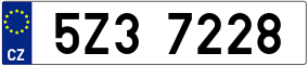 Trailer License Plate